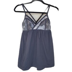 Lululemon Rehearsal Tank Black / White Coal Tinted Canvas Super